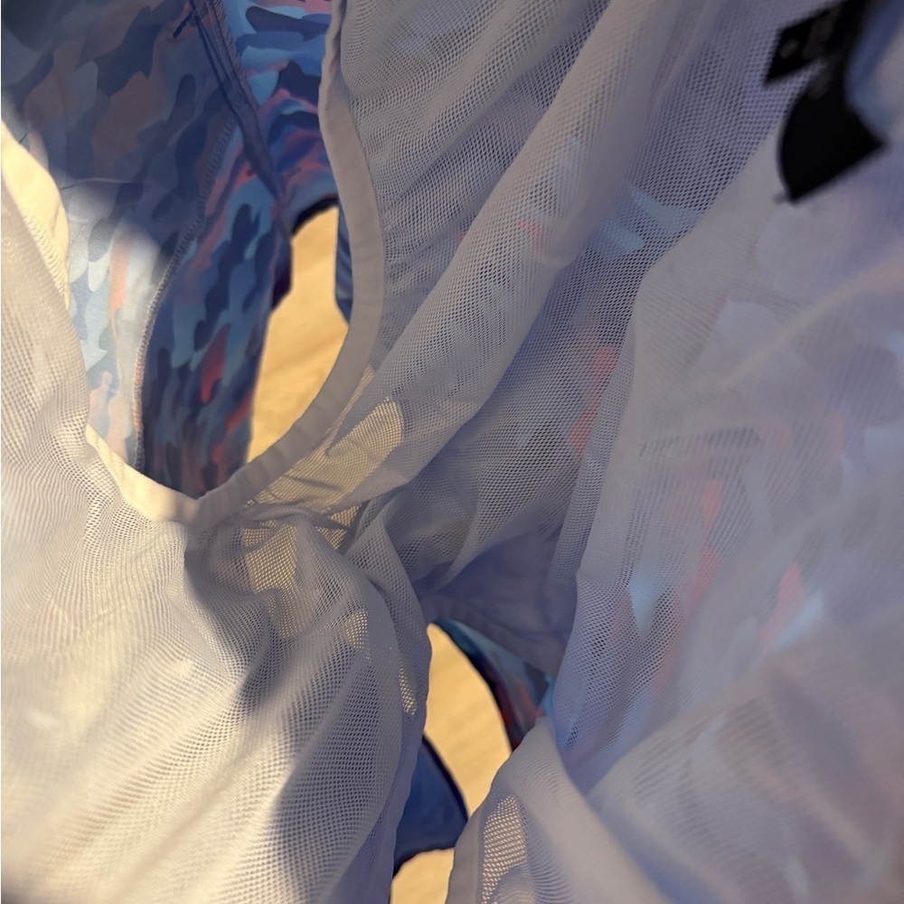 Bugatchi Blue and Pink Swim Shorts - Picture 3 of 6